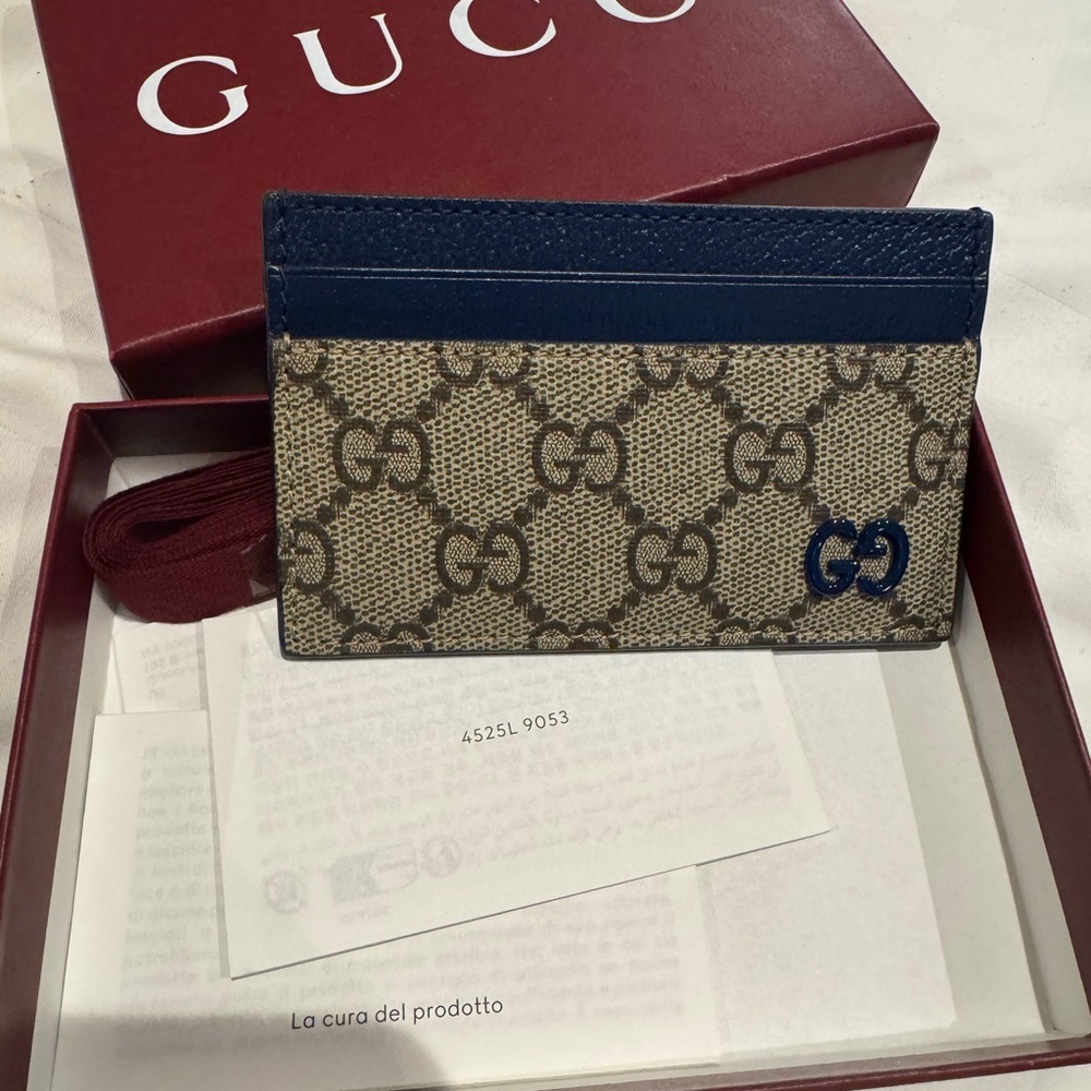 Authentic Bi-color GG card case